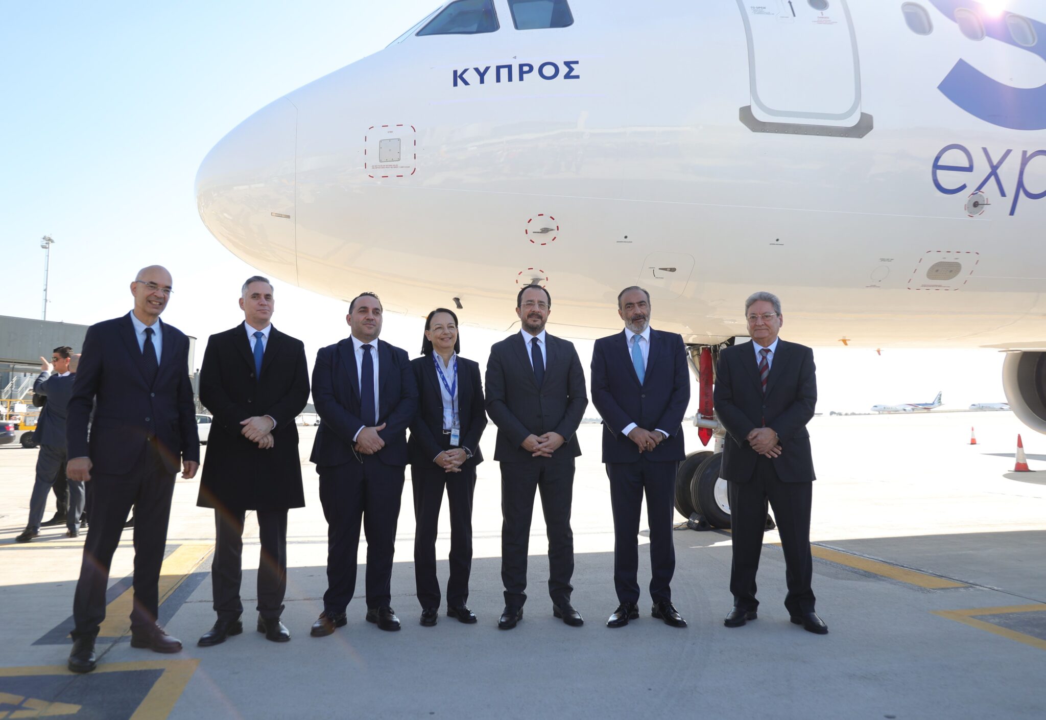 SKY express: The first AIRBUS A321neo was officially named by President of the Republic of Cyprus