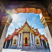 Wat Benchamabopitr Dusitvanaram temple in bangkok thailand